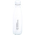 A drink bottle in white, featuring a sleek design and a logo, with a capacity of 760ml.