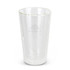 A drink bottle featuring a transparent double wall design with an etched logo. It is a sleek, modern tumbler.