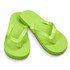 Bright green Tidal Flip Flops with a textured surface and shiny straps, featuring a simple thong design.