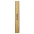 A bamboo ruler with black markings, featuring a logo, measuring 30 centimetres in length.