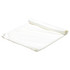 A white cooling towel is rolled neatly, showcasing its soft texture and lightweight design, ideal for outdoor leisure.