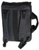 A dark grey laptop bag with adjustable straps and padded back support. It has a simple design and includes a logo.