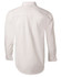 A white men's poplin long sleeve business shirt featuring a classic button-up design and a branded logo.