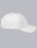 A white Pique mesh structured cap with a curved brim and an adjustable strap at the back.