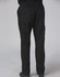 Men's functional chef pants in black, featuring a relaxed fit and side pockets, displayed from the back.