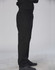 Men's functional chef pants in black, featuring an elastic waistband and side pockets. Suitable for chefs and kitchen staff.