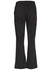 Black functional chef pants with a relaxed fit and pockets, featuring an elastic waistband. The back view is displayed.