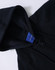 A ladies' full-zip fleecy hoodie in black, featuring a hood and a logo on the interior label.