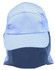 A light blue poly cotton legionnaire hat with a front brim and a protective flap at the back. Includes a logo.