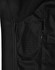 A close-up of a black men's softshell hi-tech vest, featuring a textured fabric and a zippered pocket.