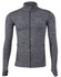 A grey unisex seamless jacket with a zip, featuring long sleeves and a slim fit design.