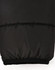 A black men's sustainable insulated puffer jacket featuring a 3D cut with a soft cuff at the hem.