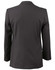A black men's poly/viscose stretch jacket featuring a classic back design and tailored fit.