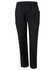 Unisex scrub pants in black, featuring an elastic waistband and two side pockets.