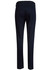 Navy ladies' chino pants viewed from the back, featuring a fitted design and a rear pocket. Includes a logo.