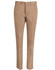 Ladies' Boston Chino Pants in a light tan colour, featuring a classic slacks design and a logo on the waistband.