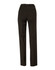 Slim leg flexi waist pants in dark wool stretch, featuring a back pocket and tailored design. Suitable for formal settings.