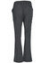 Grey ladies' solid colour scrub pants featuring an elastic waistband and side pockets. The back includes a pocket as well.