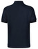 A navy blue men's polo shirt featuring a classic design and a branded logo.