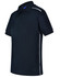 Men's Cambridge Polo in navy with white trim, featuring a collar and short sleeves. Includes a logo.
