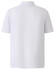 A plain white short-sleeve polo shirt with a collar and no visible branding.