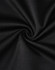A close-up of black fabric with a smooth texture, showcasing the sustainable poly/cotton blend.