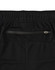 Black adults' bamboo charcoal sports shorts featuring an elastic waistband and a rear zip pocket.