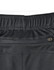 Bamboo charcoal sports shorts in black with a textured fabric and an elastic waistband featuring a zippered pocket.