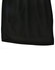 Black bamboo charcoal sports shorts with a smooth texture and a branded logo.