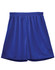 Royal blue adults' basketball shorts featuring a comfortable elasticated waistband and a logo.