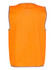 An orange Hi-Vis safety vest with reflective trimming, featuring no front design or logos.