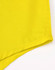 A close-up of a bright yellow fabric section from a long-sleeve work shirt, featuring a smooth finish and stitching details.