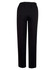 Black fleecy track pants with an elasticated waistband, featuring a simple and comfortable design.