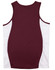 A maroon and white men's singlet featuring a contrast mesh design and a logo.