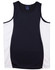 A black and white men's singlet featuring a contrast mesh design and a logo.