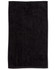 A black golf towel measuring 38 x 65 cm, featuring a brand logo. Soft and absorbent.