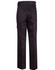 Black men's cotton drill cargo pants with knee pads, featuring pockets and a logo. Back view shown.