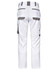 Unisex utility stretch cargo work pants in white, featuring multiple pockets and a logo.