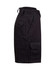 A pair of black drill shorts featuring multiple pockets and a sturdy design. The shorts have a belt loop.