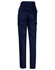 Navy blue work pants featuring side pockets, suitable for various work environments. Includes a logo.