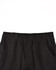 Black unisex cotton stretch drill cuffed work pants featuring an elastic waistband and pockets.