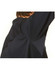 A dark navy long sleeve cotton work shirt featuring mesh detailing on the shoulders, with a logo present.