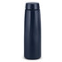 A drink bottle in a sleek dark navy design, featuring a smooth, cylindrical shape and a matching lid.