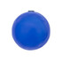 A blue reusable water balloon with a smooth surface and a small opening at the top, featuring a logo.