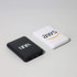 Two powerbanks are displayed, one in black with a logo and the other in white featuring an Amazon logo.