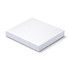 A white sticky pad measuring 70 x 75mm, containing 100 sheets, with a simple, clean design.