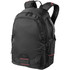 A black Eleven Motion Compu Backpack with multiple compartments, padded straps, and a logo on the front.