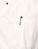 A white unisex executive chef jacket featuring a pen pocket and a logo on the sleeve.