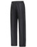 Lightweight nylon waterproof rain pants in black with an elastic waistband and a simple design. Features a logo.