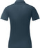 A navy short-sleeved polo shirt with a jacquard knit design and a discreet logo on the back.